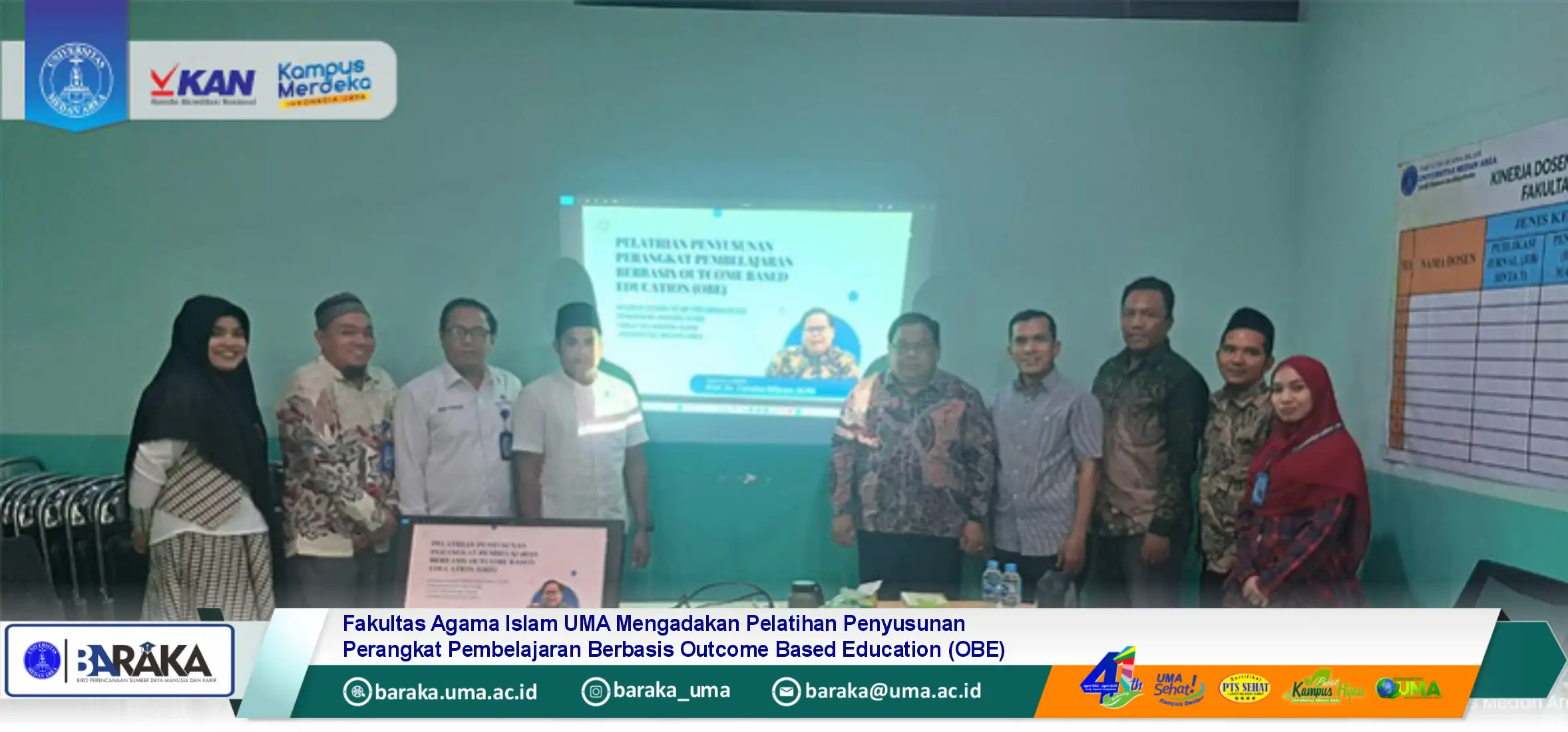 Fakultas Agama Islam UMA Mengadakan Pelatihan Penyusunan Perangkat Pembelajaran Berbasis Outcome Based Education (OBE)