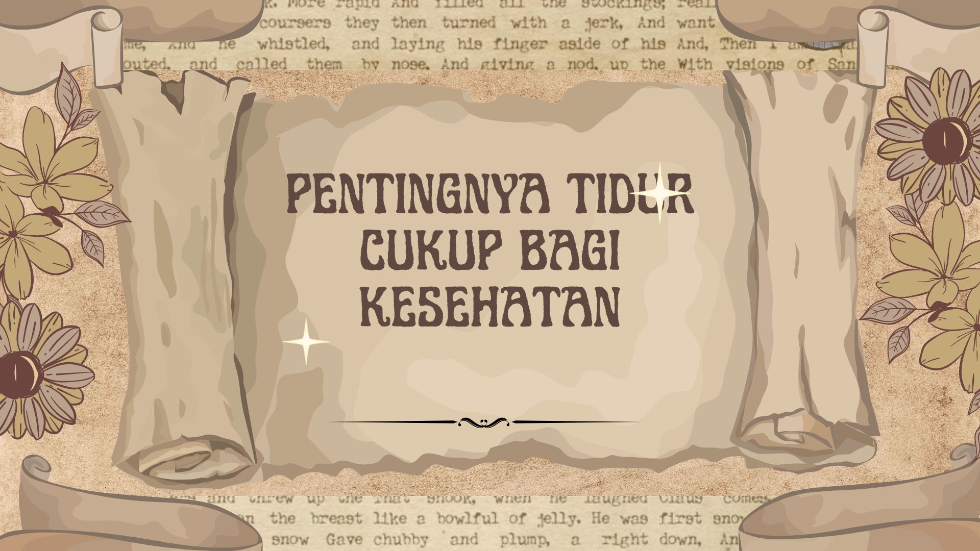 Pentingnya Tidur Cukup Bagi Kesehatan